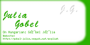 julia gobel business card